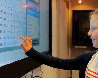 Large touchscreens in the classroom