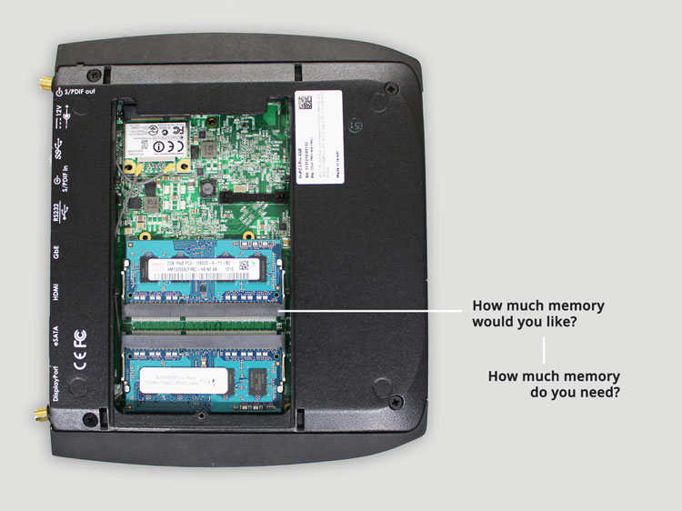 Memory Slots Fanless PCs